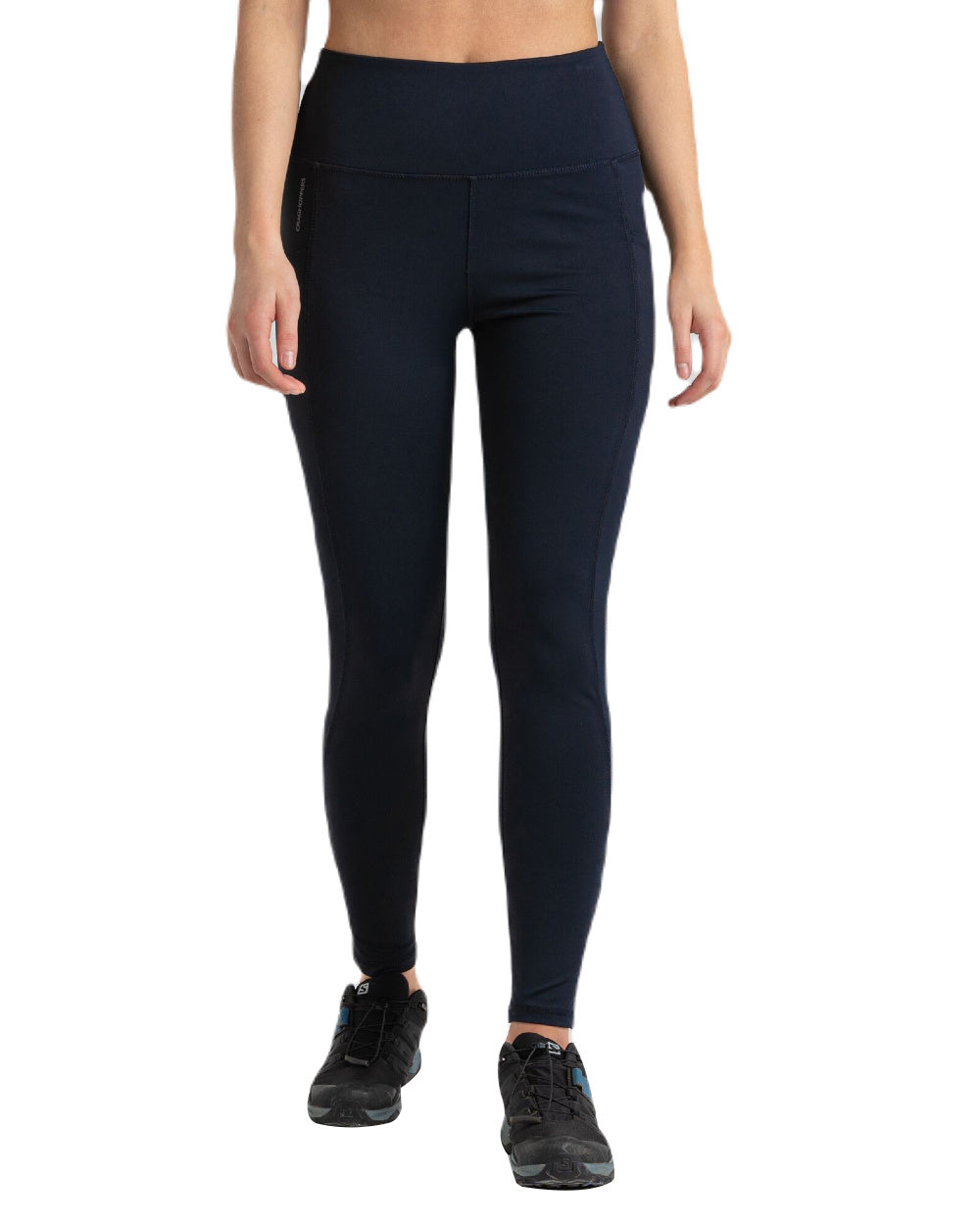 Dark Navy Coloured Craghoppers Womens Kiwi Legging On A White Background 