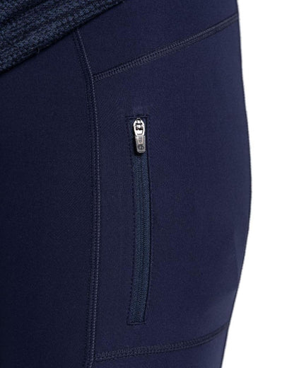 Blue Navy Coloured Craghoppers Womens Kiwi Pro Leggings On A White Background 