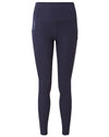 Blue Navy Coloured Craghoppers Women's KiwiPro Thermal Leggings On A White Background #colour_blue-navy