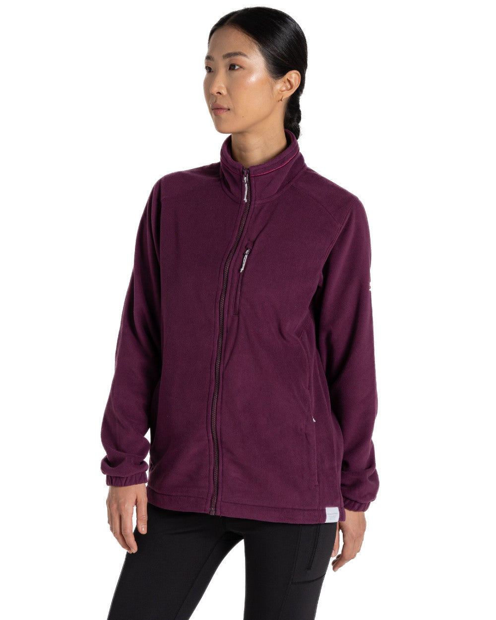 Beet Coloured Craghoppers Womens Miska Plus II Jacket On A White Background 