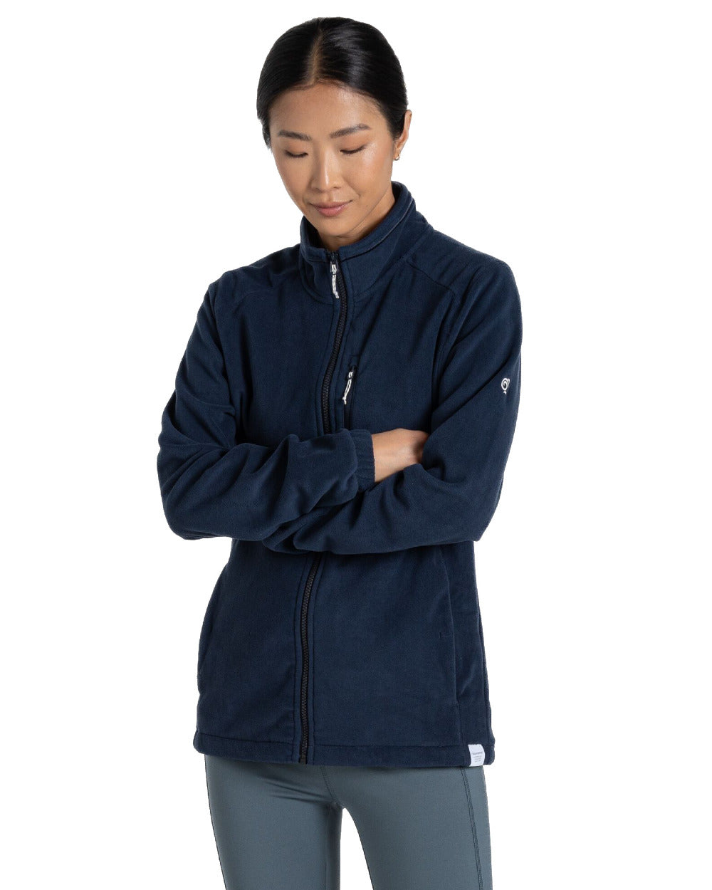 Blue Navy Coloured Craghoppers Womens Miska Plus II Jacket On A White Background 