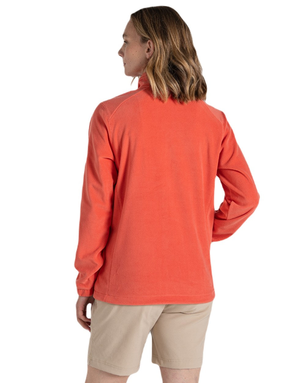 Deep Coral Coloured Craghoppers Womens Miska Plus II Jacket On A White Background 