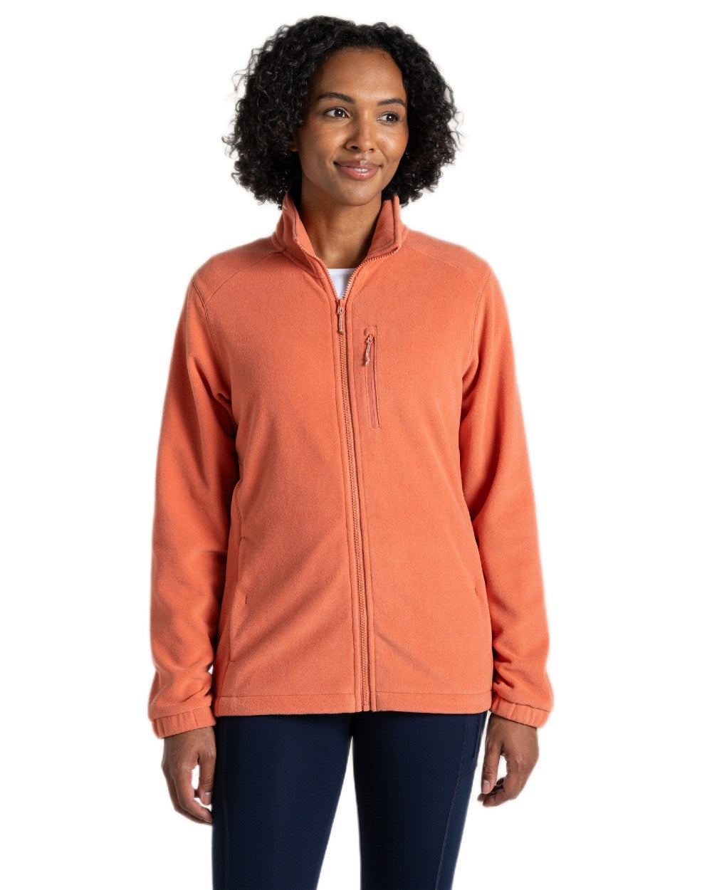 Red Sandstone Coloured Craghoppers Womens Miska Plus II Jacket on White Background
