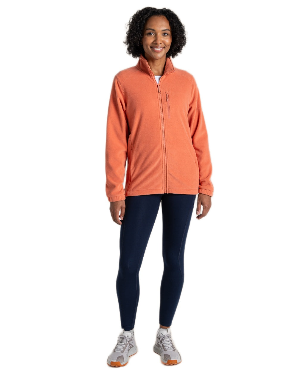 Red Sandstone Coloured Craghoppers Womens Miska Plus II Jacket on White Background
