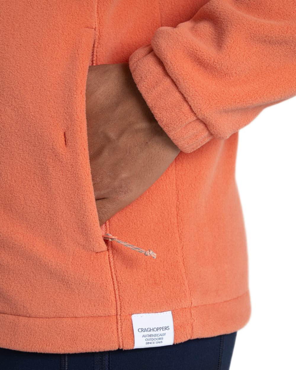 Red Sandstone Coloured Craghoppers Womens Miska Plus II Jacket on White Background
