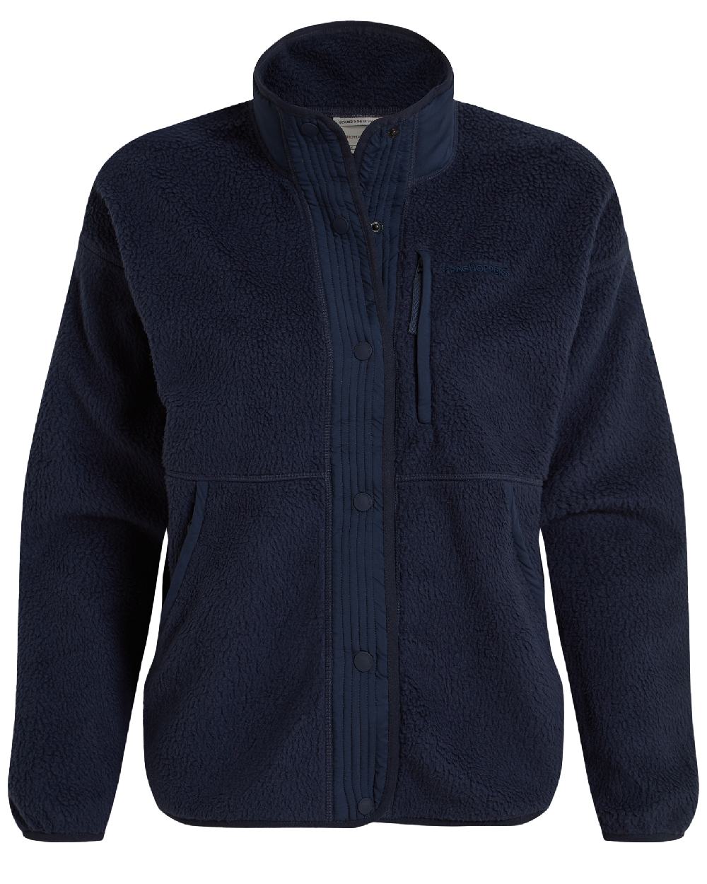 Blue Navy Coloured Craghoppers Womens National Trust Oxlip Jacket on White Background
