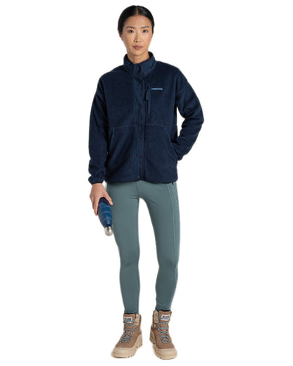 Blue Navy Coloured Craghoppers Womens National Trust Oxlip Jacket on White Background
