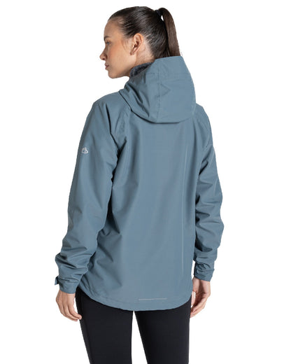 Storm Grey Coloured Craghoppers Womens Ossus Waterproof Jacket on White Background
