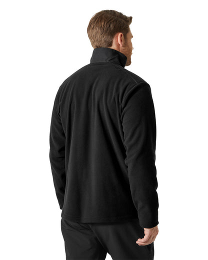 Black coloured Helly Hansen Fleece Jacket on White background 