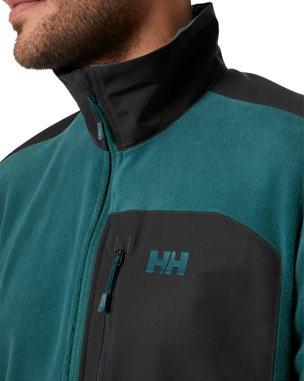 Dark Creek coloured Helly Hansen Fleece Jacket on White background 