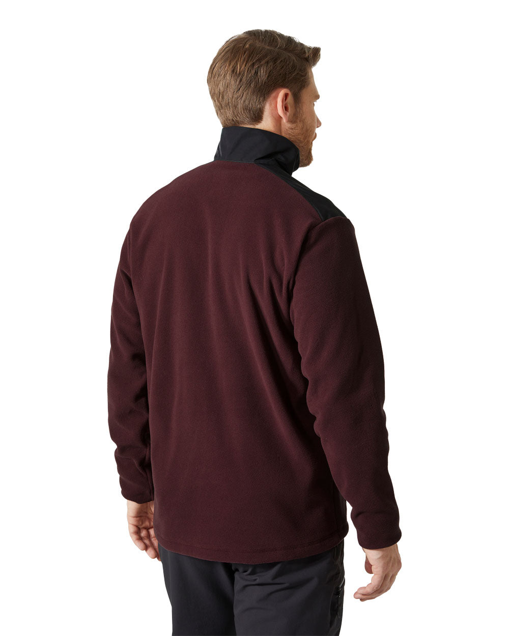 Hickory coloured Helly Hansen Fleece Jacket on White background 