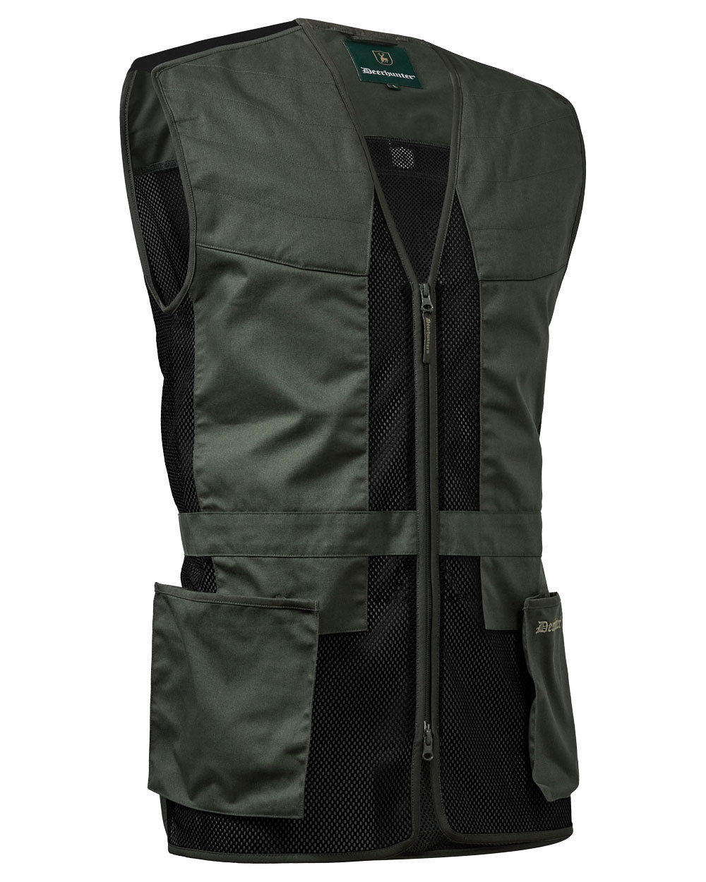 Timber coloured Deerhunter Atlas Mesh Shooting Waistcoat on White background