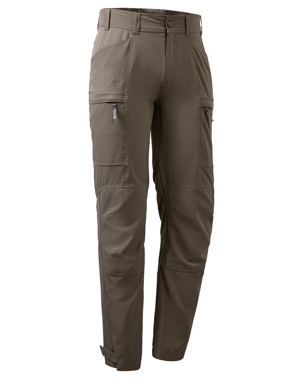 Stone Grey coloured Deerhunter Canopy Trousers on White background 