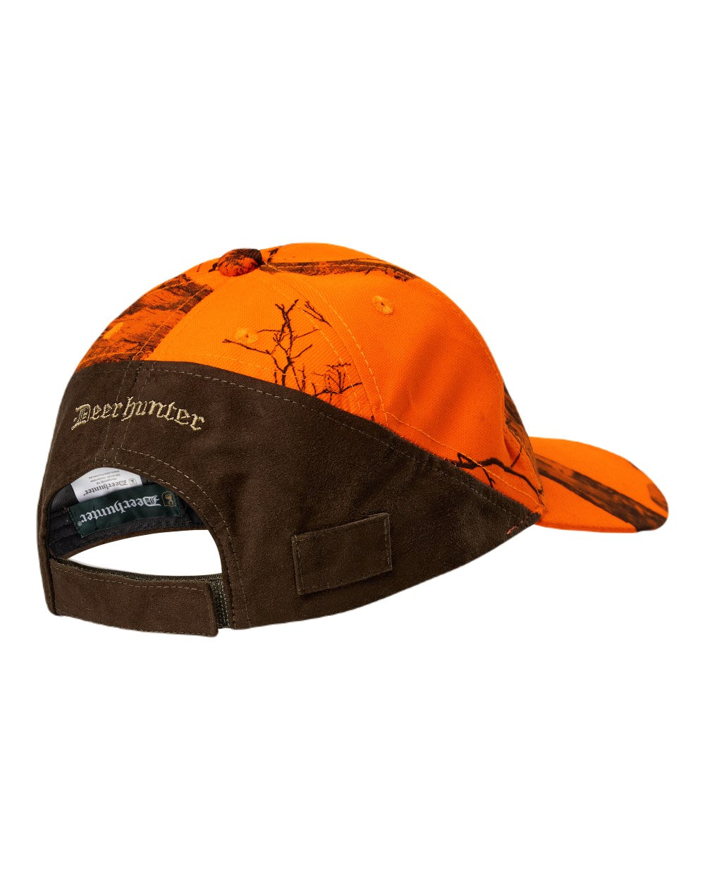 Realtree Edge Orange Coloured Deerhunter Eagle Cap On A White Background 