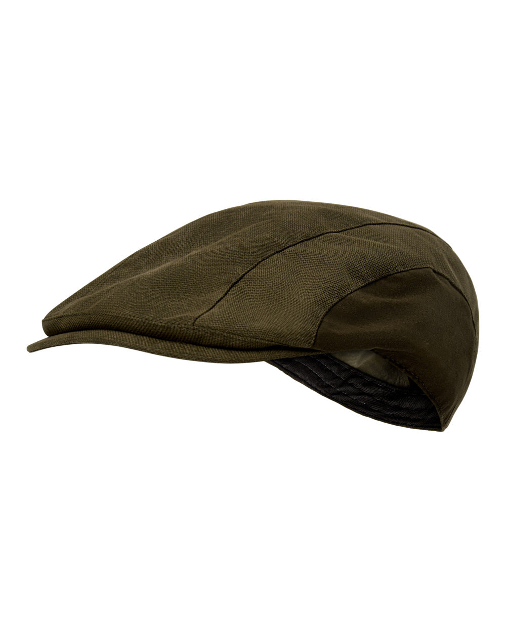 Tarmac Green coloured Deerhunter Eagle Flat Cap on white background 