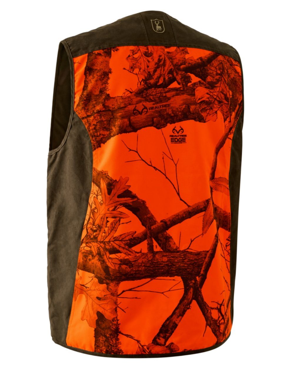 Realtree Edge Orange Coloured Deerhunter Eagle Waistcoat on white background 