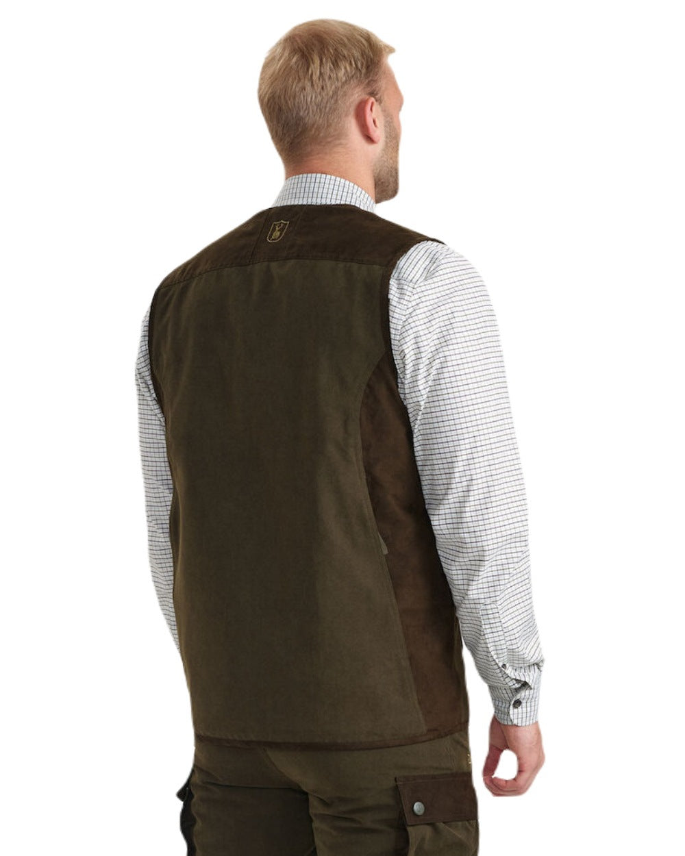 Tarmac Green Coloured Deerhunter Eagle Waistcoat on white background 