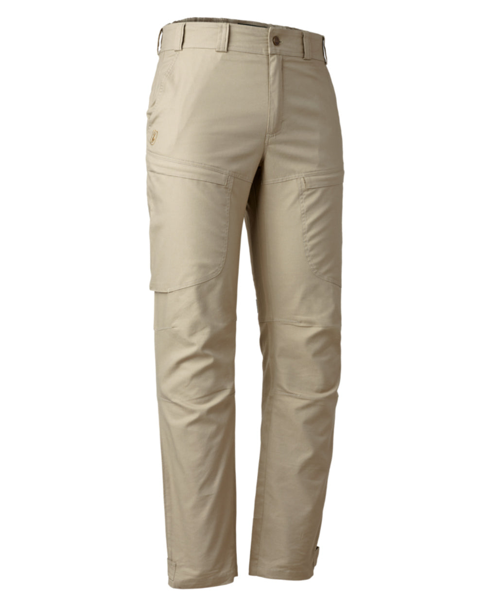 Beige Coloured Deerhunter Matobo Trousers On A White Background 