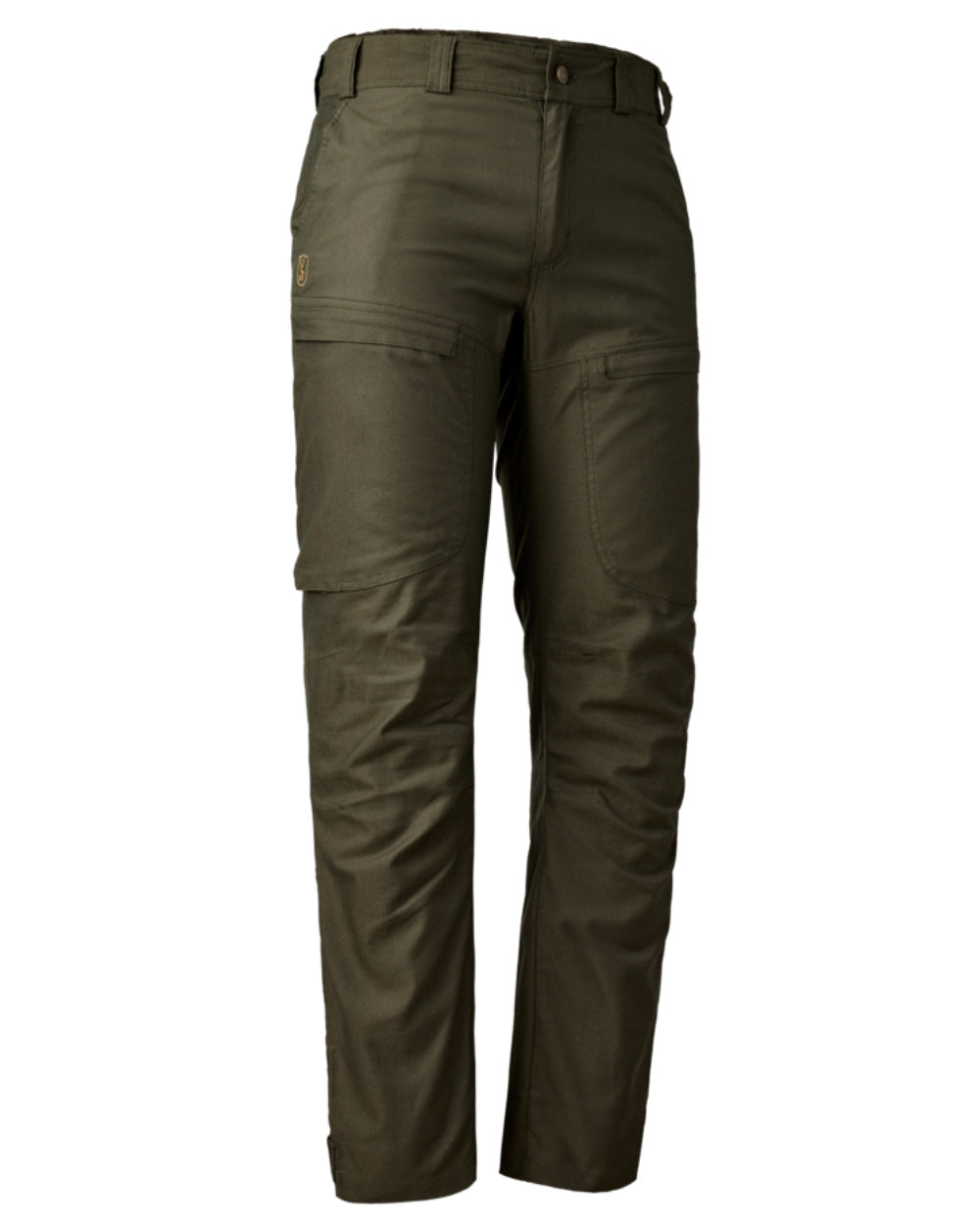 Forest Green Coloured Deerhunter Matobo Trousers On A White Background 