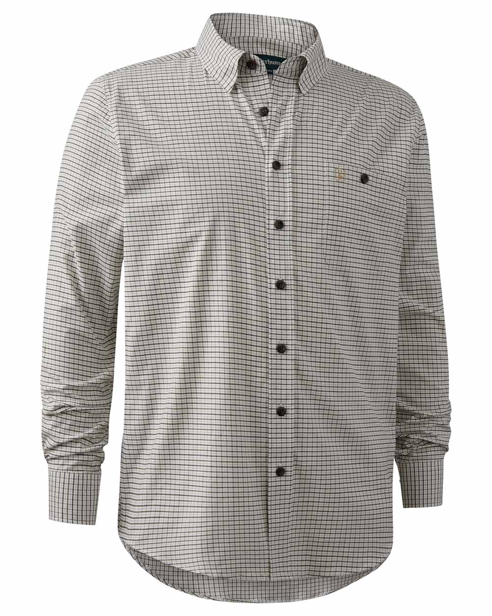 Green Check Deerhunter Samuel Shirt on White background