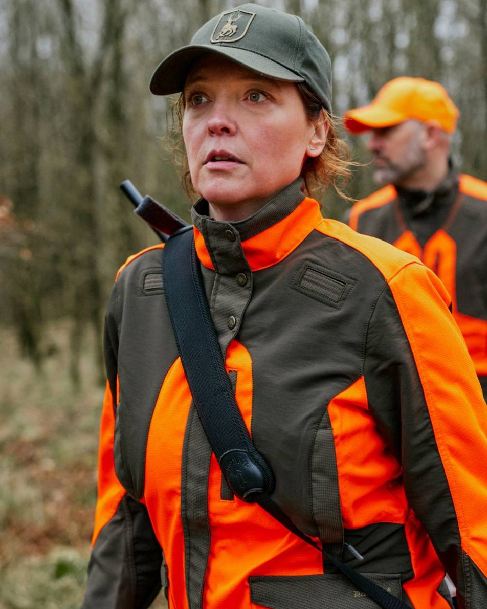 Timber coloured Deerhunter Shield Cap on blurry background 