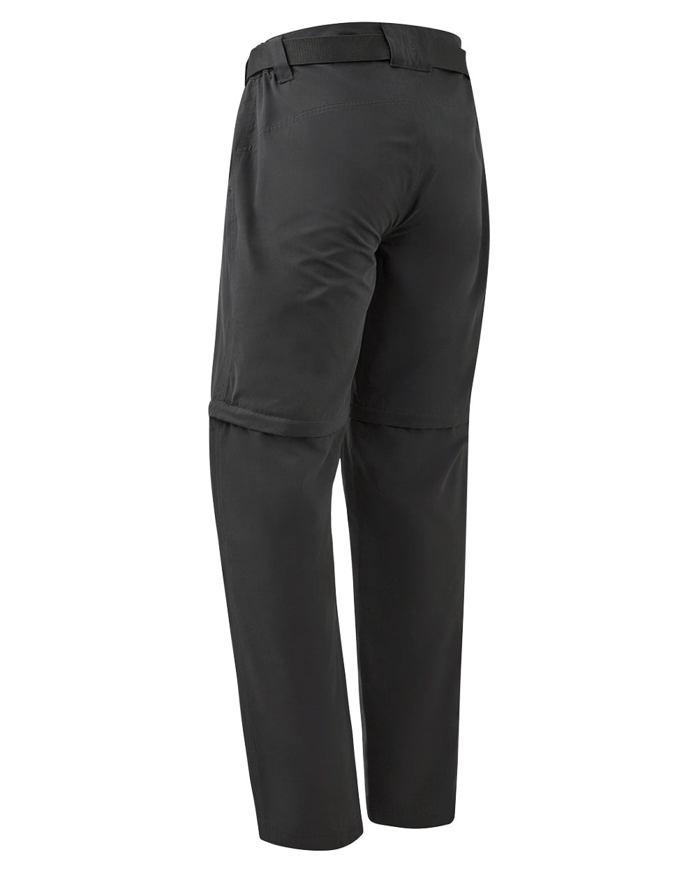Black Ink coloured Deerhunter Slogen Zip-off Trousers on White background 