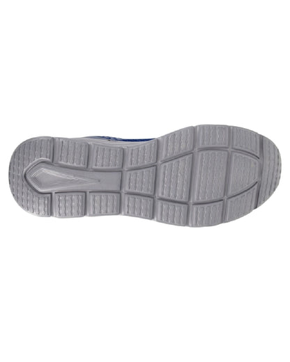 Navy Blue Coloured Dek Mens Kestrel Lace Up Superlight Trainers on White Background
