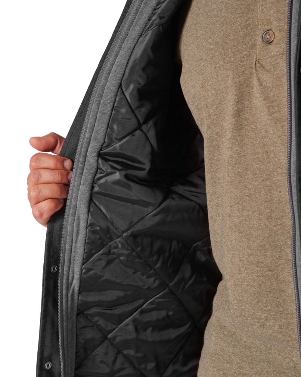 Black Coloured Dickies Mens Duck Shirt Jacket on White Background
