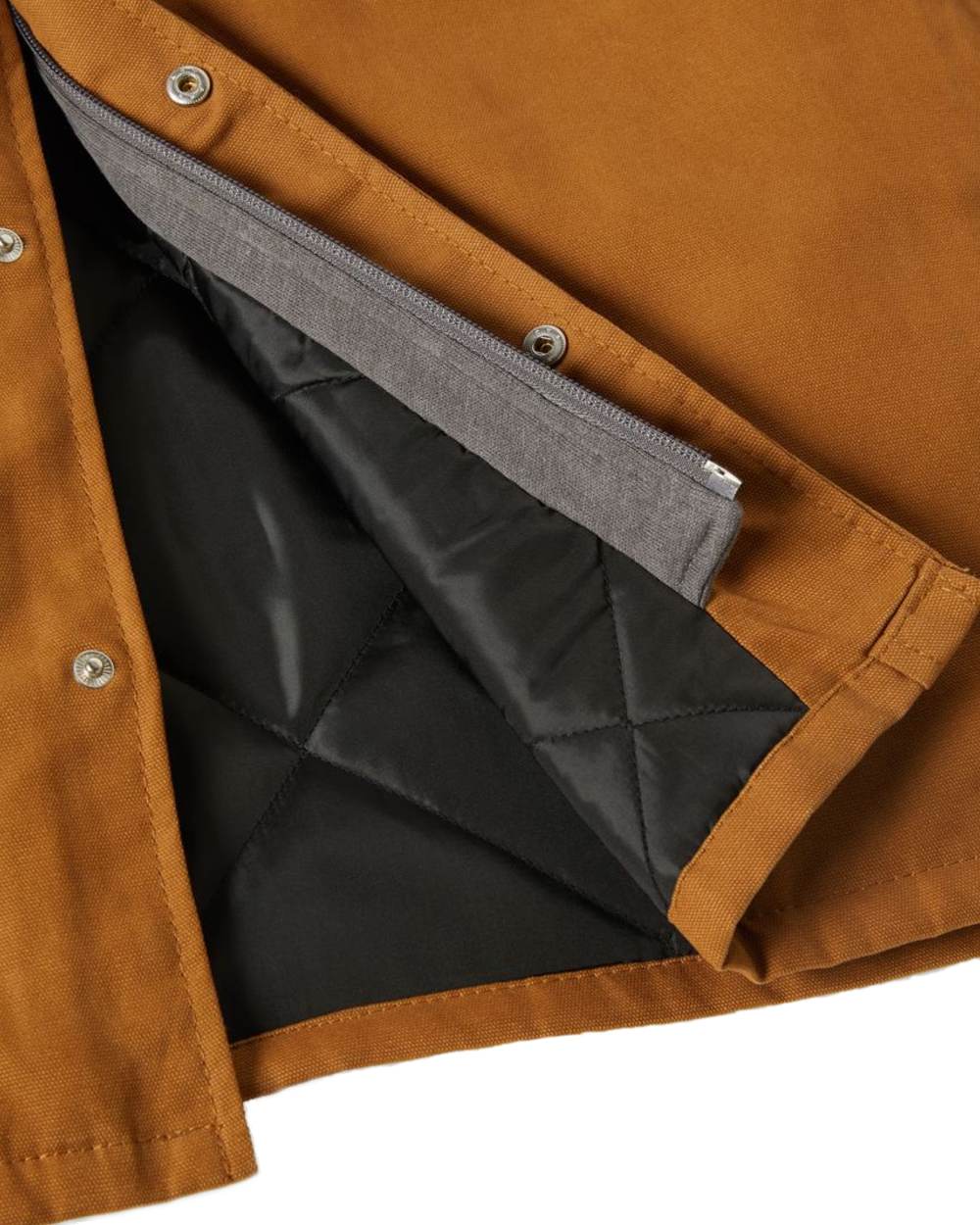 Brown Duck Coloured Dickies Mens Duck Shirt Jacket on White Background
