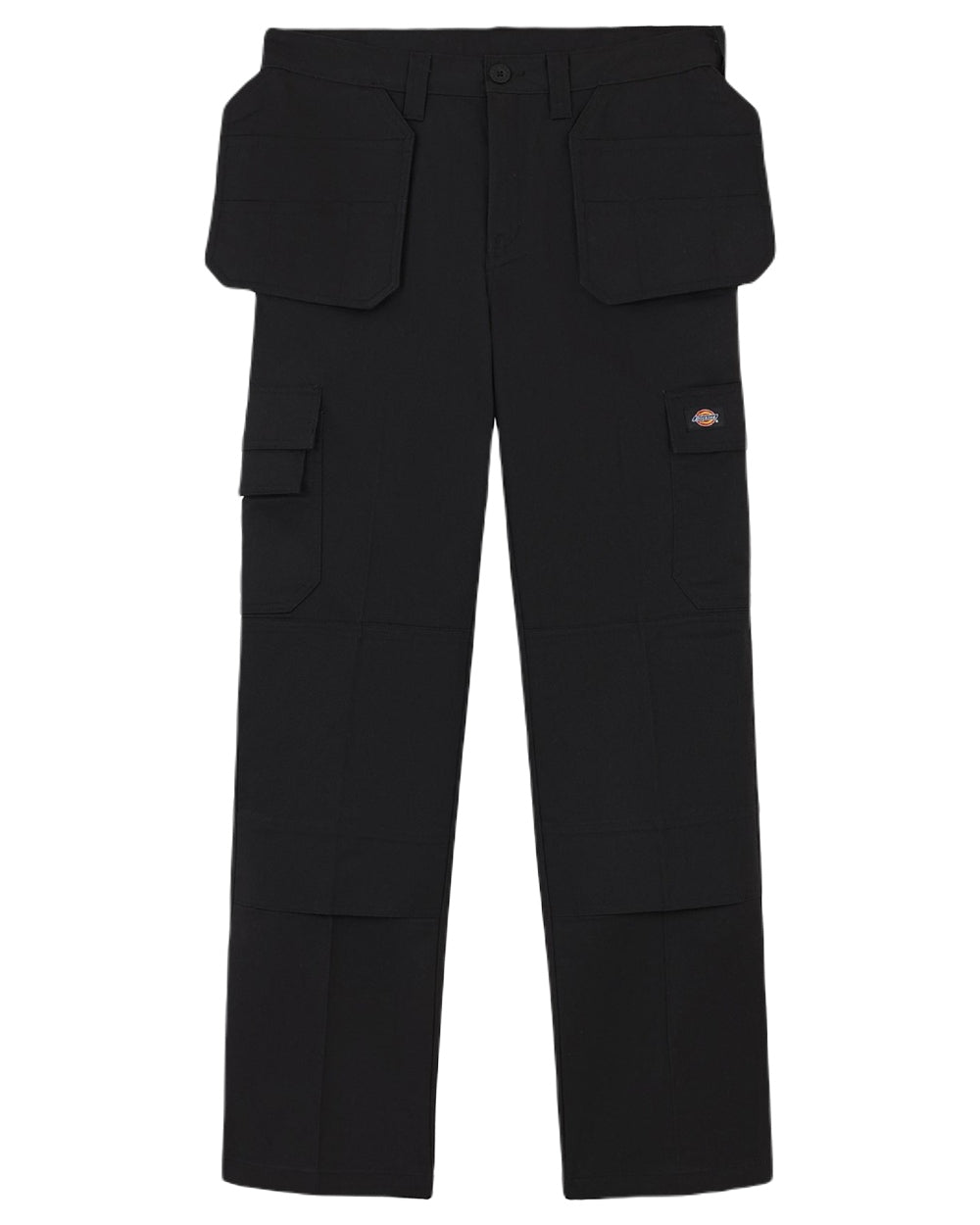 Black Coloured Dickies Mens Everyday Holster Trousers on White Background
