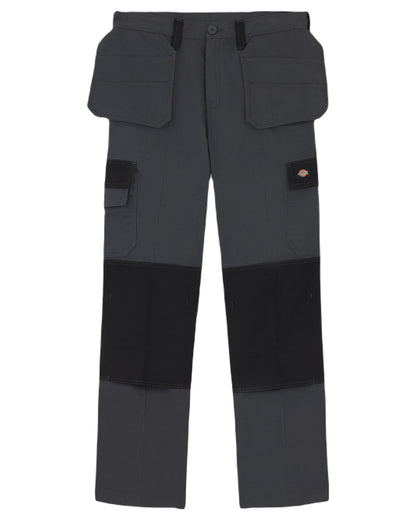 Charcoal Black Coloured Dickies Mens Everyday Holster Trousers on White Background

