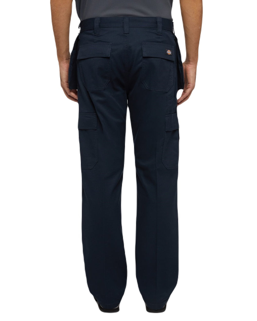 Dark Navy Coloured Dickies Mens Everyday Holster Trousers on White Background
