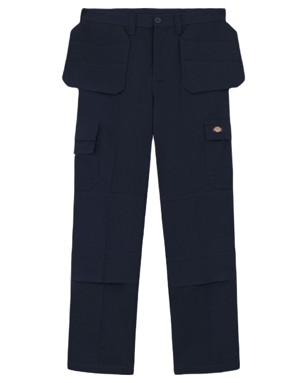 Dark Navy Coloured Dickies Mens Everyday Holster Trousers on White Background
