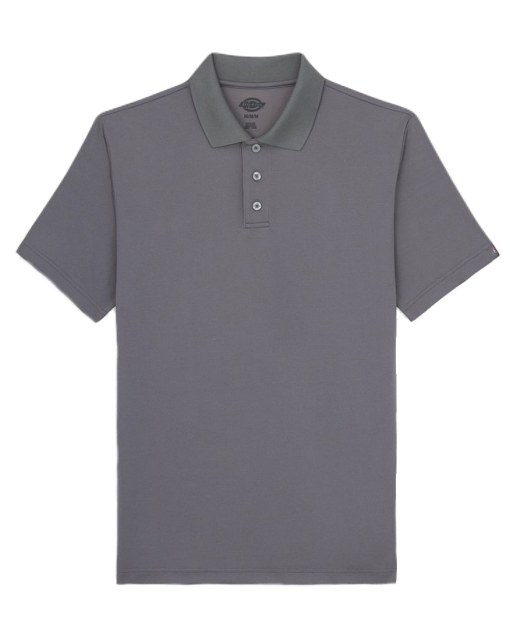 Grey Coloured Dickies Mens Everyday Polo Shirt on White Background
