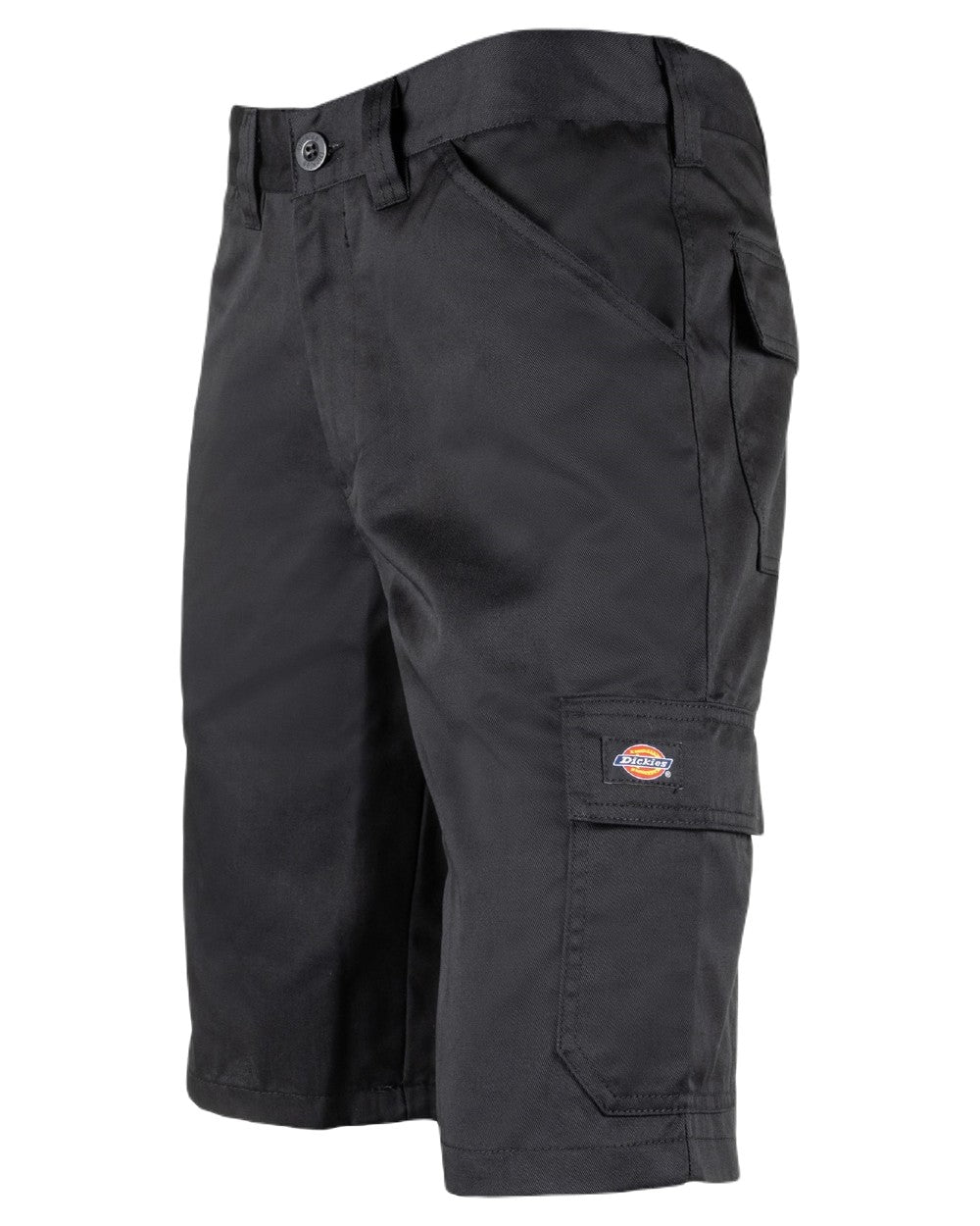 Black Coloured Dickies Mens Everyday Shorts on White Background
