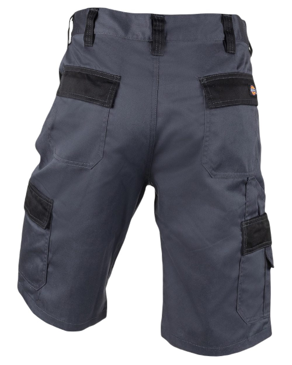Slate Grey Black Coloured Dickies Mens Everyday Shorts on White Background
