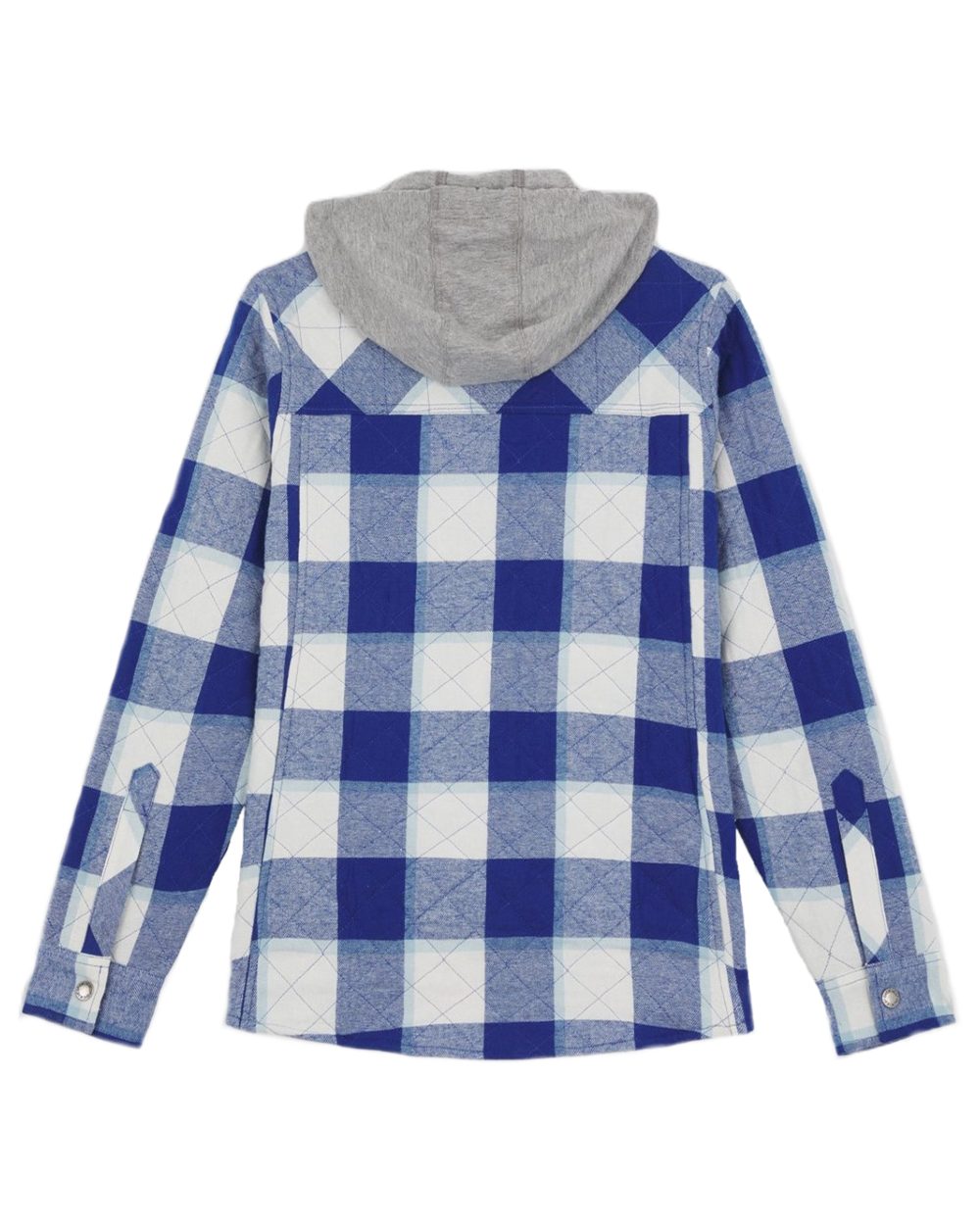 Surf Blue Coloured Dickies Womens Flannel Shirt Jacket on White Background
