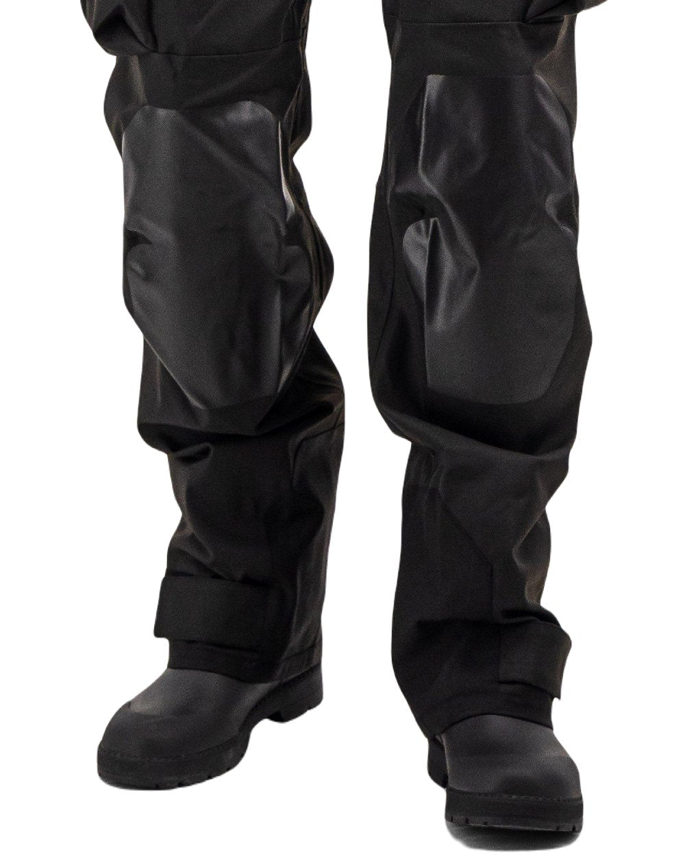 Black Coloured Didriksons Aegis Unisex Pants On A White Background