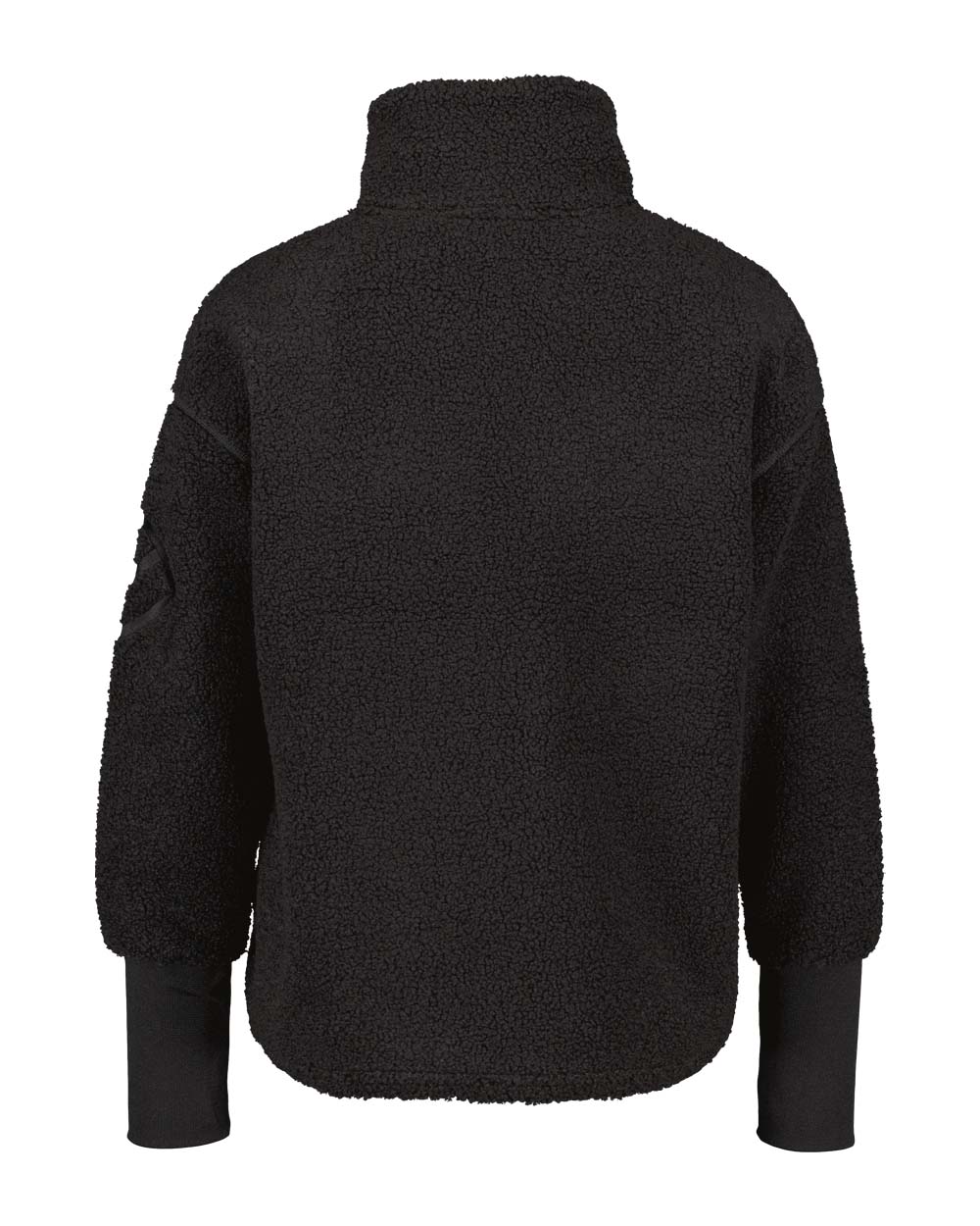 Black coloured Didriksons Full-Zip Fleece Jacket on White background 