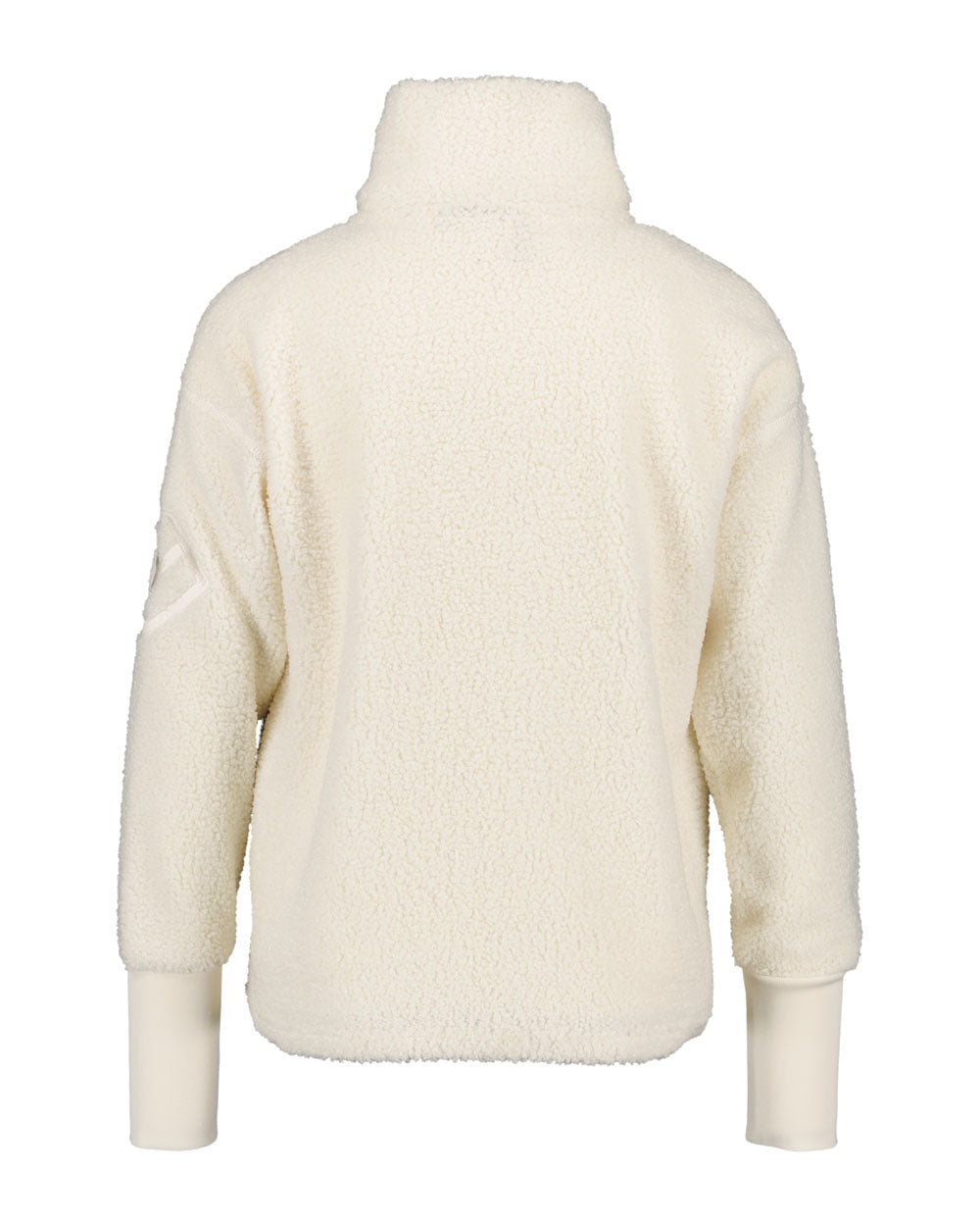 White coloured Didriksons Full-Zip Fleece Jacket on White background 