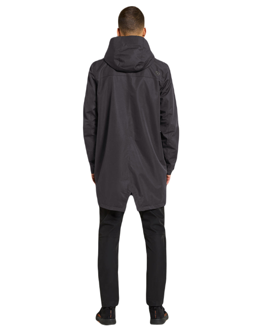 Black Coloured Didriksons Andreas Unisex Parka 2 On A White Background 