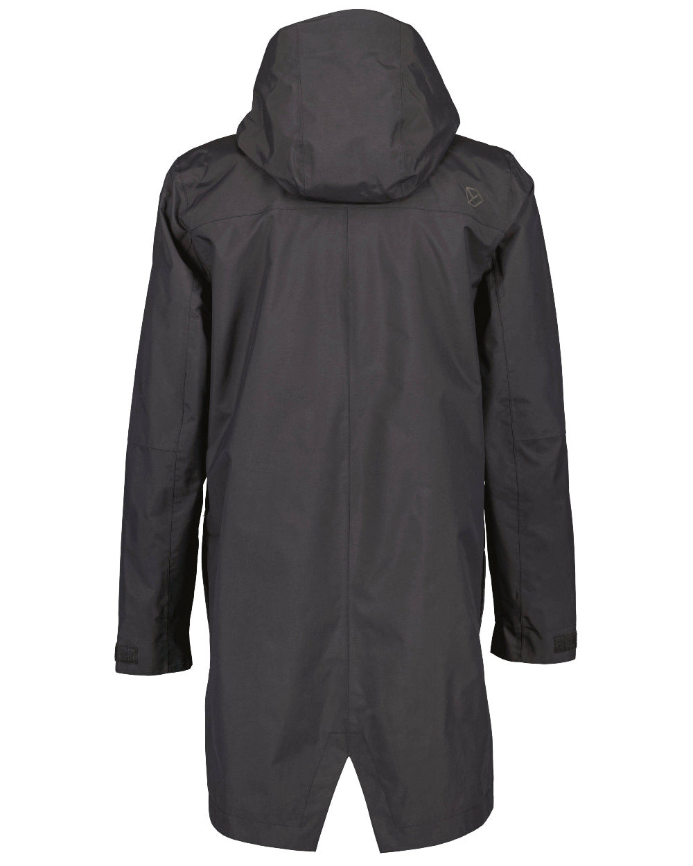 Black Coloured Didriksons Andreas Unisex Parka 2 On A White Background 