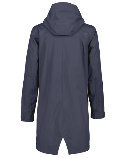 Dark Night Blue Coloured Didriksons Andreas Unisex Parka 2 On A White Background 