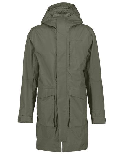 Deep Green Coloured Didriksons Andreas Unisex Parka 2 On A White Background 