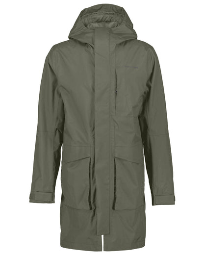 Deep Green Coloured Didriksons Andreas Unisex Parka 2 On A White Background 