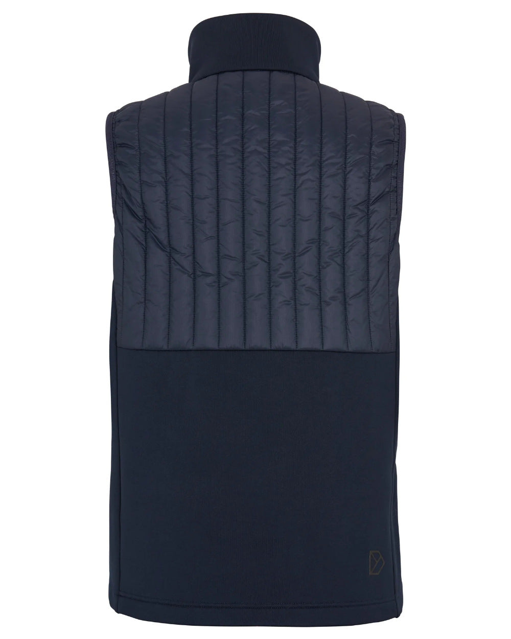 Dark Night Blue Coloured Didriksons Annema Womens Vest On A White Background 