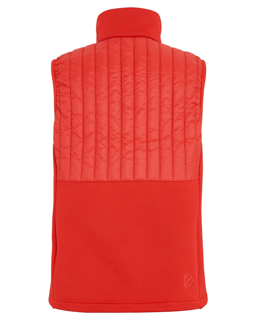 Lava Red Coloured Didriksons Annema Womens Vest On A White Background 