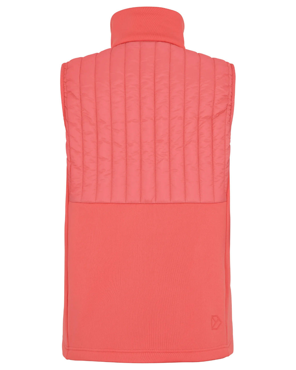 Soft Rose Coloured Didriksons Annema Womens Vest On A White Background 