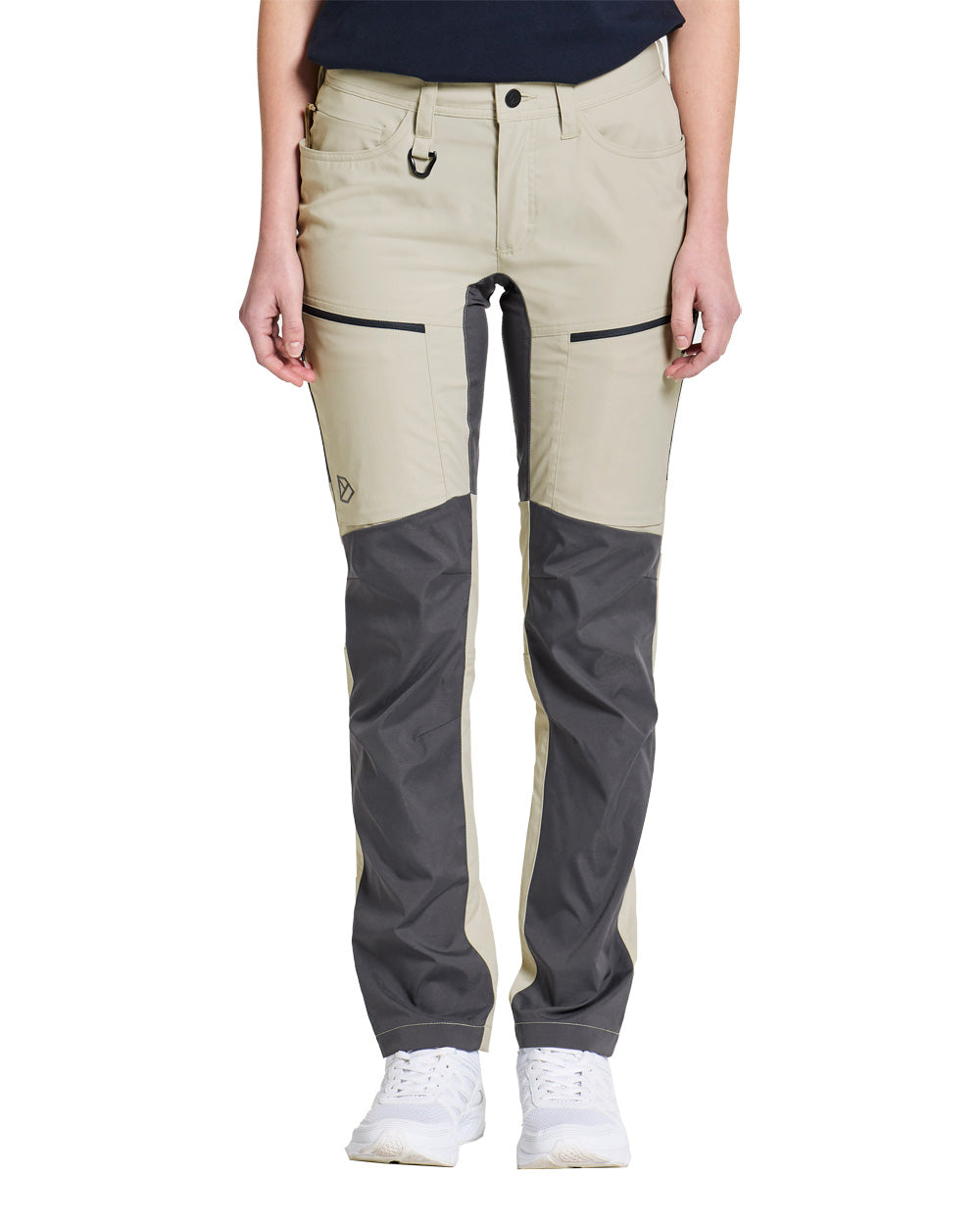 Light Beige coloured Didriksons Womens Pants on White background 