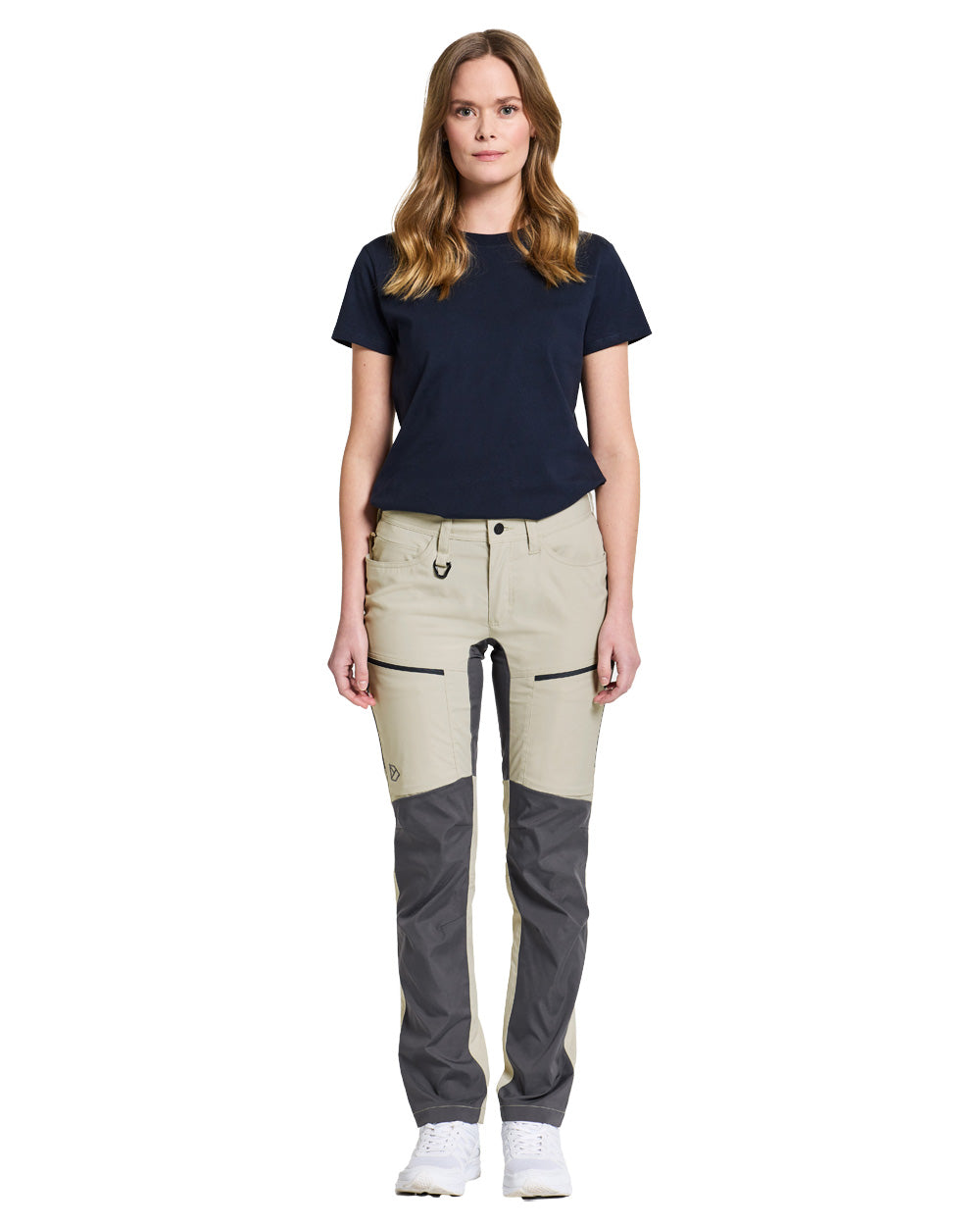 Light Beige coloured Didriksons Womens Pants on White background 